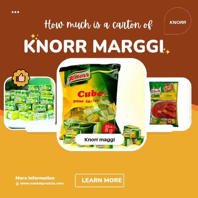 Carton of knorr maggi