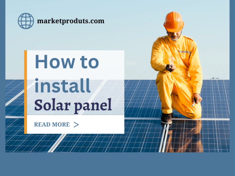 How to install solar panel